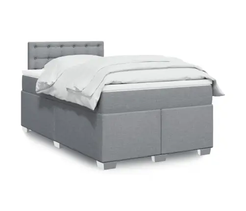 Kontinentaalvoodi Madratsiga, Helehall, 120X200 cm Kangas