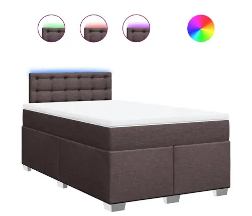 Kontinentaalvoodi Madratsiga, Tumepruun, 120X200 cm Kangas