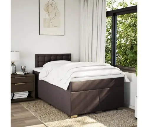 Kontinentaalvoodi Madratsiga, Tumepruun, 120X200 cm Kangas