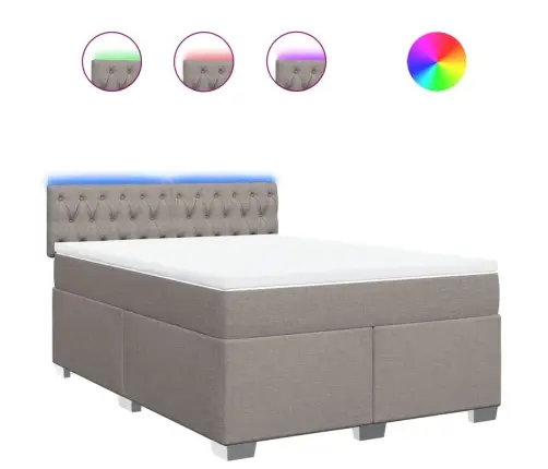 Kontinentaalvoodi Madratsiga, Pruunikashall, 140X190 cm Kangas