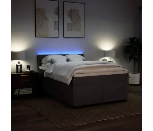 Kontinentaalvoodi Madratsiga, Tumepruun, 140X200 cm Kangas