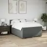 Atsperu Gulta Ar Matraci, Tumši Pelēks, 160X200 Cm, Audums Vidaxl Atsperu Gulta Ar Matraci, Tumši Pelēks, 160X200 Cm, Audums Vidaxl
