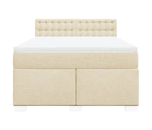 Kontinentaalvoodi Madratsiga, Kreemjas, 160X200 cm Kangas