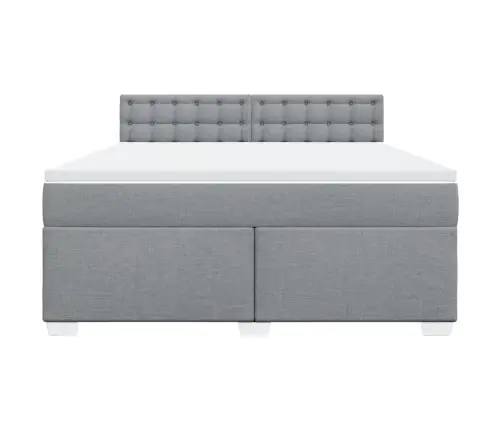 Kontinentaalvoodi Madratsiga, Helehall, 180X200 cm Kangas