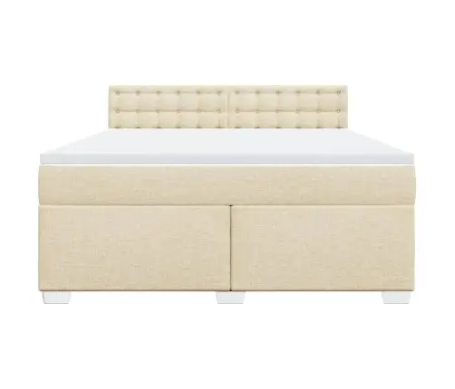 Kontinentaalvoodi Madratsiga, Kreemjas, 180X200 cm Kangas