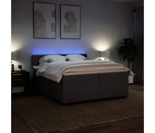 Kontinentaalvoodi Madratsiga, Tumepruun, 200X200 cm Kangas