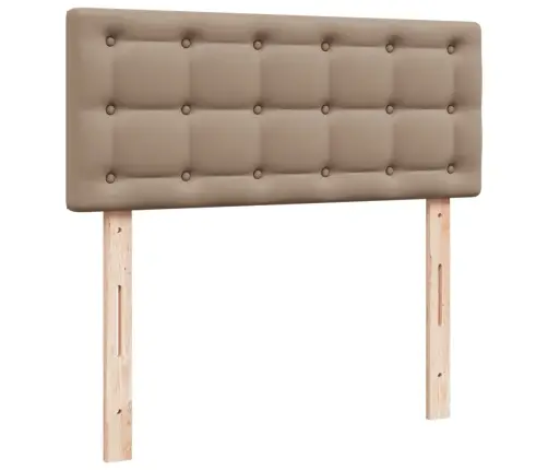 Kontinentaalvoodi Madratsiga, Cappuccino, 100X200 cm Kunstnahk