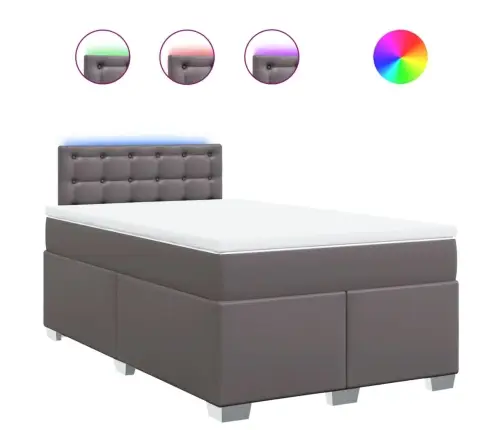 Kontinentaalvoodi Madratsiga, Hall, 120X200 cm Kunstnahk