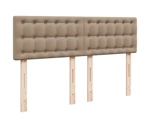 Lova Su Spyruoklėmis/Čiužiniu, Kapučino,140X190cm Dirbtinė Oda