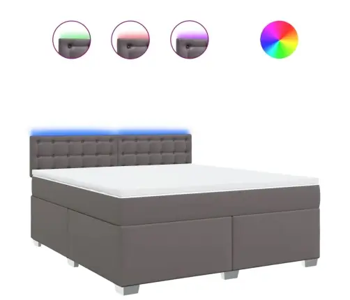 Kontinentaalvoodi Madratsiga, Hall, 180X200 cm Kunstnahk