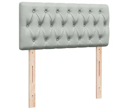 Kontinentaalvoodi Madratsiga, Helehall, 80X200 cm Samet