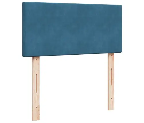 Kontinentaalvoodi Madratsiga, Sinine, 100X200 cm Samet