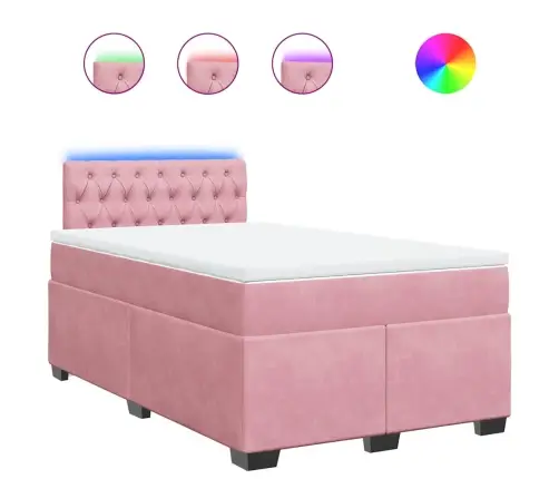 Kontinentaalvoodi Madratsi, Roosa, 120 X 190 cm Samet