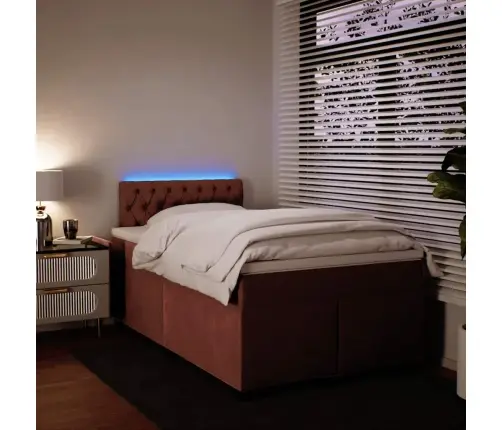 Kontinentaalvoodi Madratsi, Roosa, 120 X 190 cm Samet