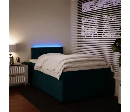 Kontinentaalvoodi Madratsiga, Sinine, 120 X 190 cm Samet