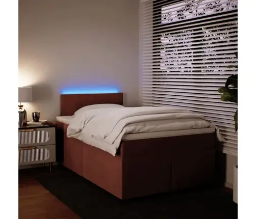 Kontinentaalvoodi Madratsiga, Roosa, 120X200 cm Samet