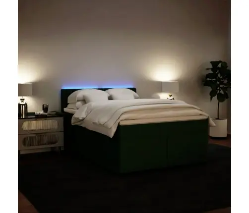 Kontinentaalvoodi Madratsiga, Tumeroheline, 140X200 cm Samet