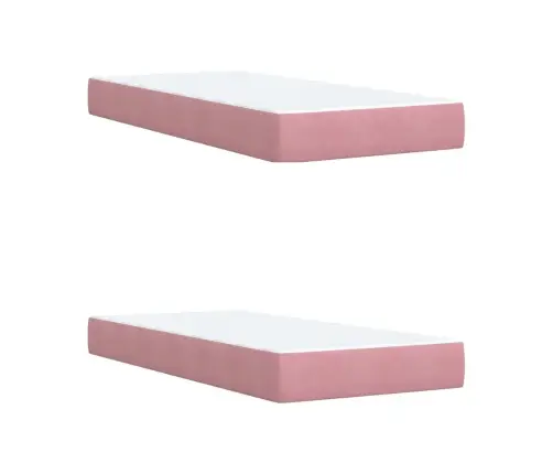 Kontinentaalvoodi Madratsiga, Roosa, 200X200 cm Samet