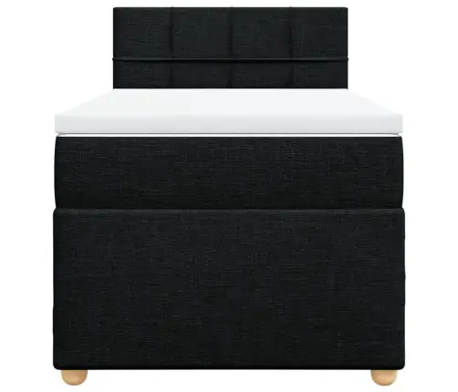 Kontinentaalvoodi Madratsiga, Must, 80X200 cm Kangas