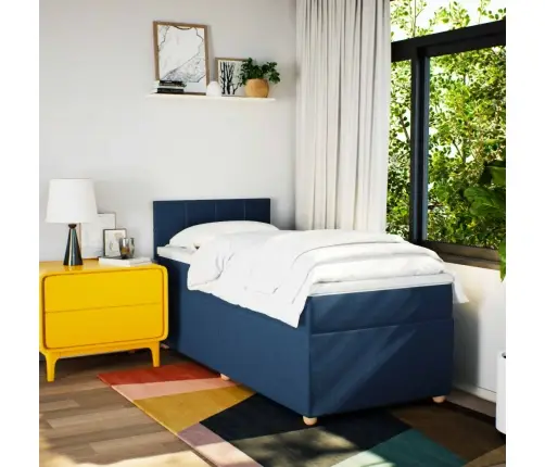 Kontinentaalvoodi Madratsiga, Sinine, 80X200 cm Kangas