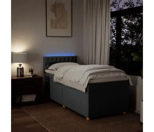 Kontinentaalvoodi Madratsiga, Tumehall, 80X200 cm Kangas