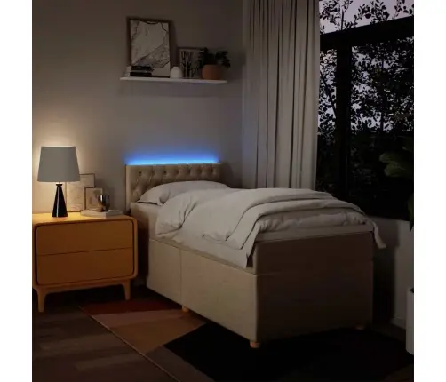 Kontinentaalvoodi Madratsiga, Kreemjas, 80X200 cm Kangas