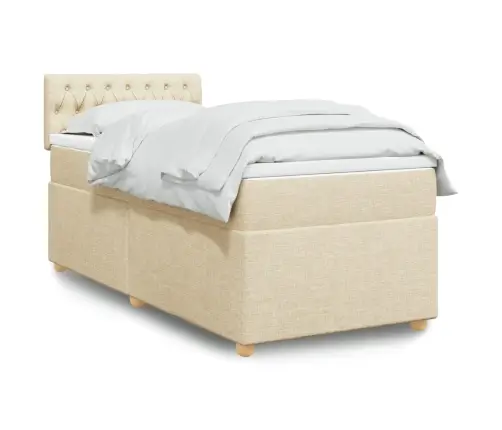 Kontinentaalvoodi Madratsiga, Kreemjas, 80X200 cm Kangas