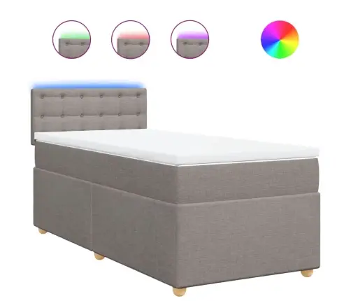 Kontinentaalvoodi Madratsiga, Pruunikashall, 80X200 cm Kangas