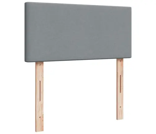 Kontinentaalvoodi Madratsiga, Helehall, 90X190 cm Kangas