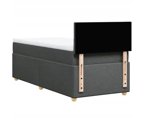 Kontinentaalvoodi Madratsiga, Tumehall, 90X190 cm Kangas