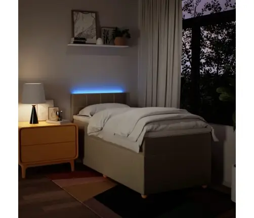 Kontinentaalvoodi Madratsiga, Kreemjas, 90X200 cm Kangas