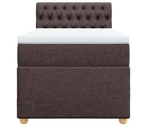 Kontinentaalvoodi Madratsiga, Tumepruun, 90X200 cm Kangas