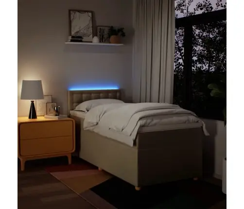 Kontinentaalvoodi Madratsiga, Kreemjas, 90X200 cm Kangas