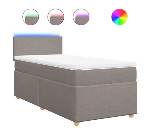 Kontinentaalvoodi Madratsiga, Pruunikashall, 100X200 cm Kangas