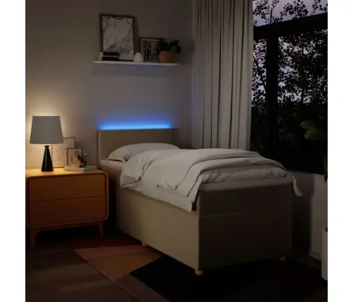 Kontinentaalvoodi Madratsiga, Kreemjas, 100X200 cm Kangas