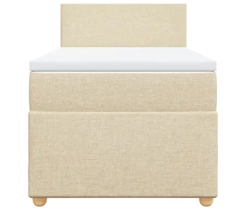 Kontinentaalvoodi Madratsiga, Kreemjas, 100X200 cm Kangas