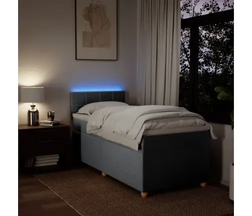 Kontinentaalvoodi Madratsiga, Helehall, 100X200 cm Kangas