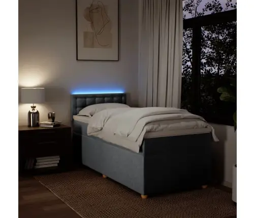 Kontinentaalvoodi Madratsiga, Helehall, 100X200 cm Kangas