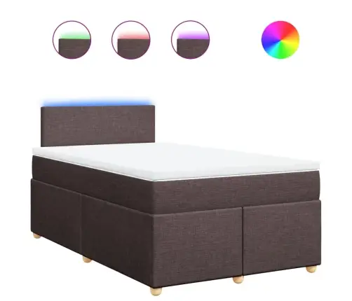 Kontinentaalvoodi Madratsiga, Tumepruun, 120 X 190 cm Kangas