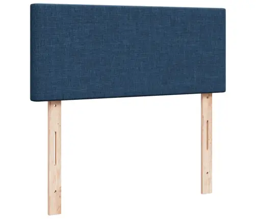 Lova Su Spyruoklėmis Ir Čiužiniu, Mėlyna, 120X190cm Audinys