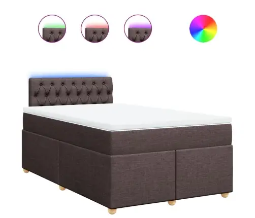 Kontinentaalvoodi Madratsiga, Tumepruun, 120 X 190 cm Kangas