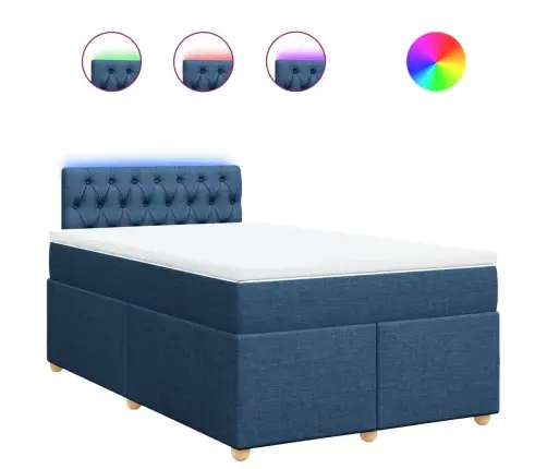 Kontinentaalvoodi Madratsiga, Sinine, 120X200 cm Kangas