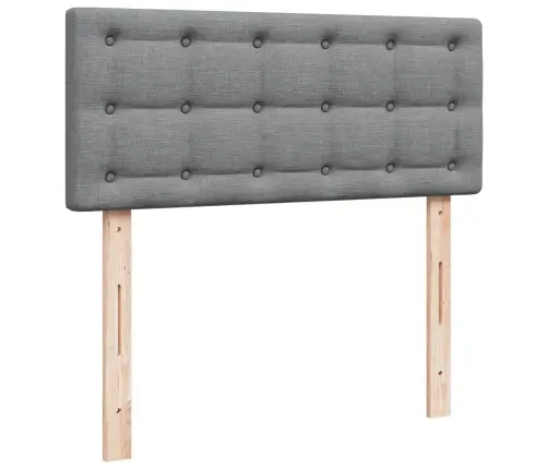 Lova Su Spyruoklėmis Ir Čiužiniu, Pilka, 120X200cm Audinys