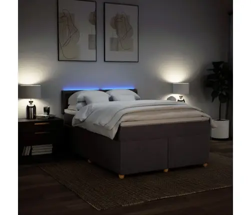 Kontinentaalvoodi Madratsiga, Tumepruun, 140X190 cm Kangas