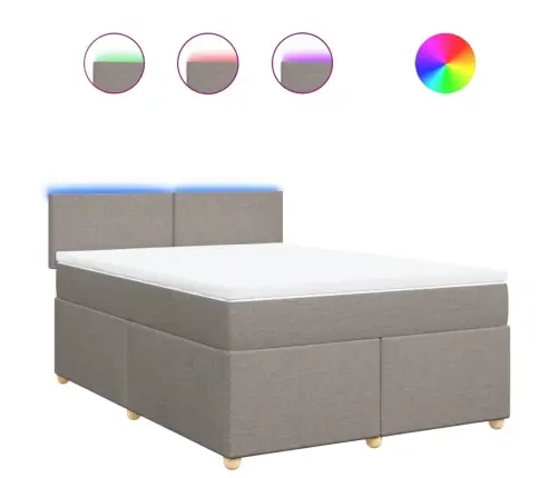 Kontinentaalvoodi Madratsiga, Pruunikashall, 140X200 cm Kangas