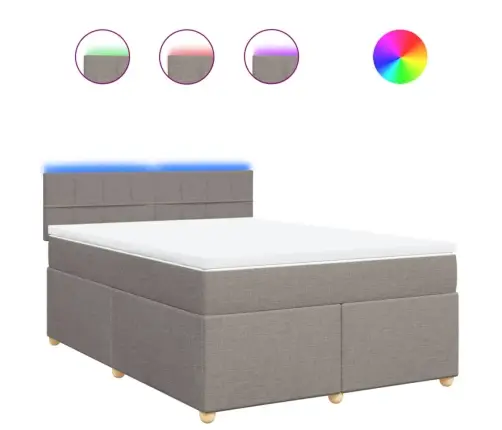 Kontinentaalvoodi Madratsiga, Pruunikashall, 140X200 cm Kangas