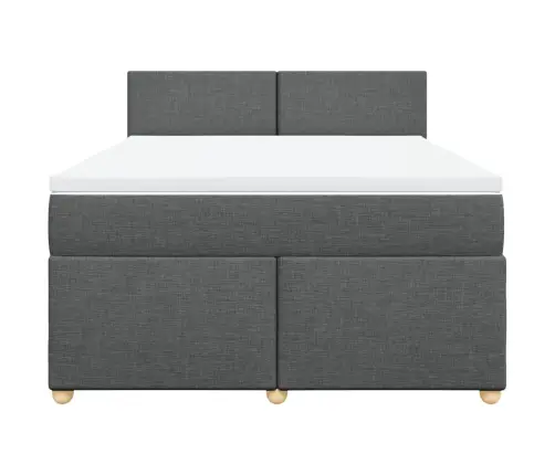 Kontinentaalvoodi Madratsiga, Tumehall, 160X200 cm Kangas