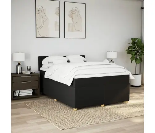 Kontinentaalvoodi Madratsiga, Must, 160X200 cm Kangas