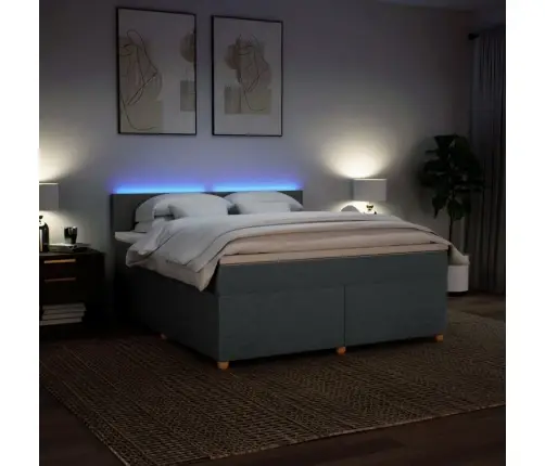 Kontinentaalvoodi Madratsiga, Tumehall, 180X200 cm Kangas