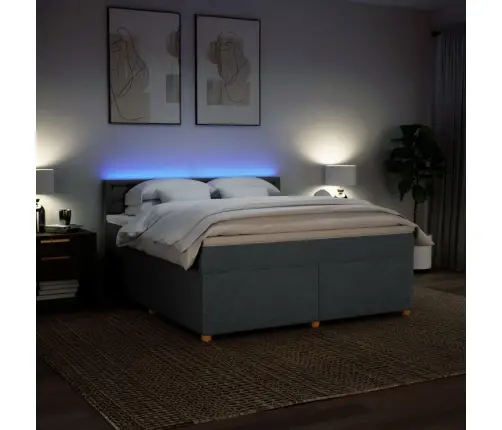 Kontinentaalvoodi Madratsiga, Tumehall, 180X200 cm Kangas